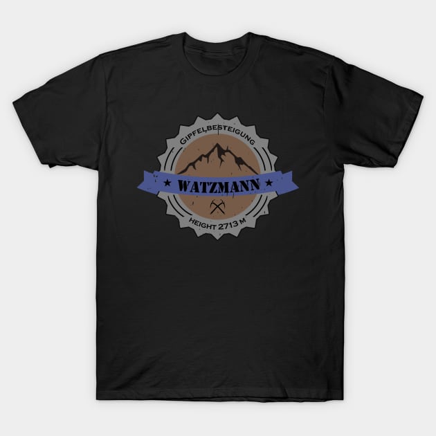 Gipfelbesteigung Watzmann Height 2713 m " T-Shirt by JG0815Designs